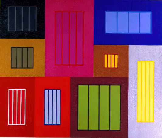 Peter Halley: The Neo-Geometric Conceptualist Who Redefined Contemporary Art - The Time Machine - 2002 by Peter Halley