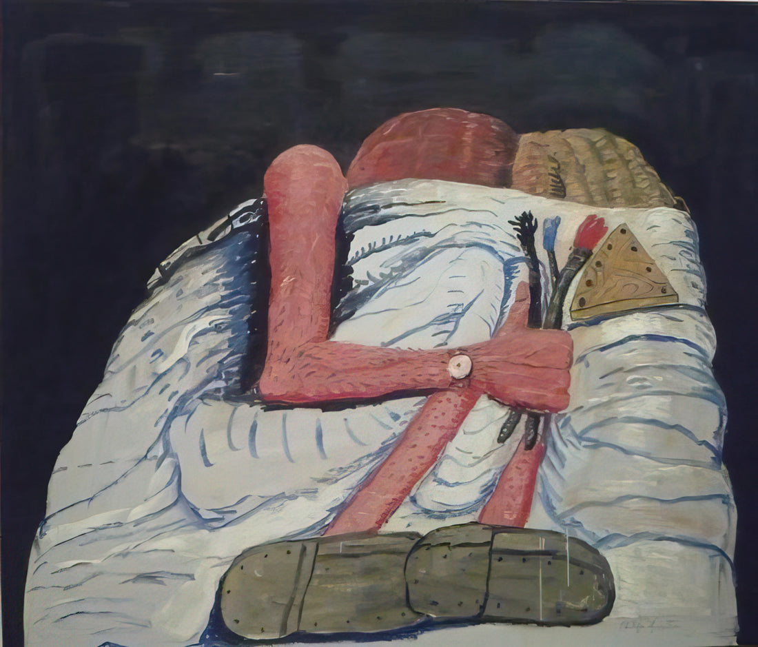 Philip Guston Art Prints: A Collector's Guide to the Late Master's Iconic Imagery - COUPLE IN BED by Philip Guston