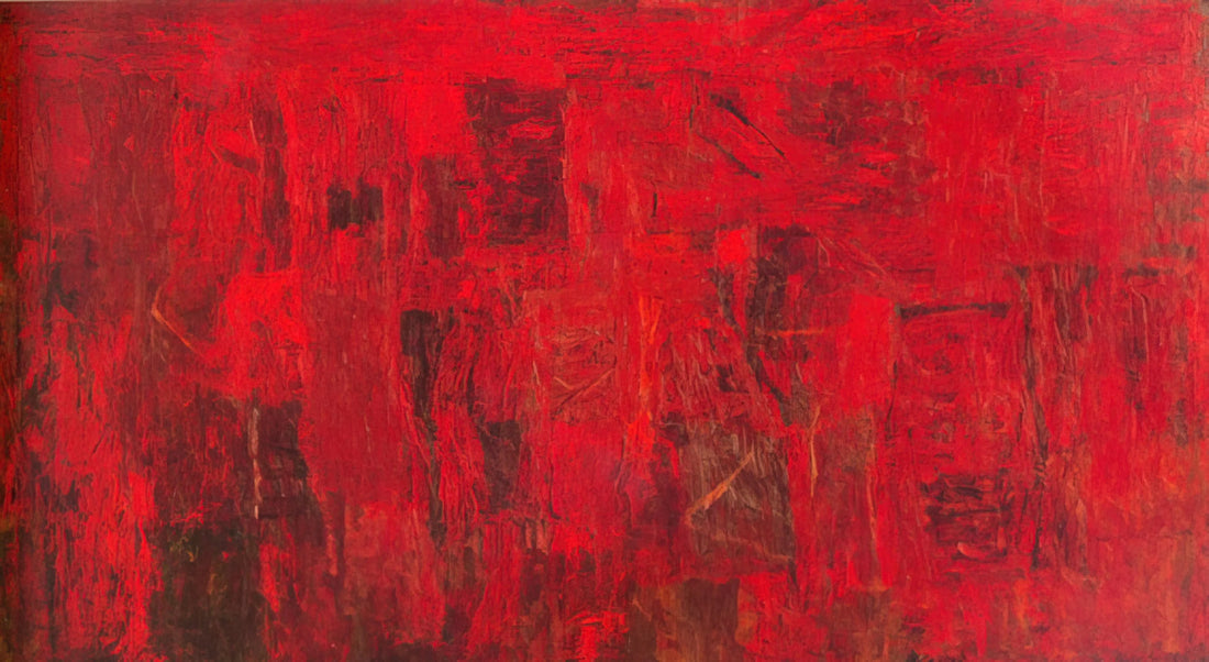 Philip Guston Images: A Journey Through the Painter's Iconic Visual Language - RED PAINTING 1950 by Philip Guston