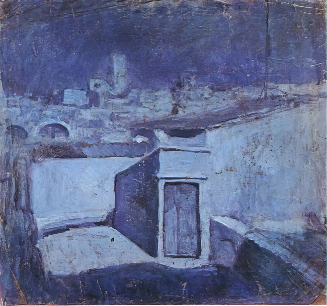 Picasso Clown Lithograph: A Masterpiece of Modernist Printmaking - The roofs of Barcelona in the moonlight by Pablo Picasso
