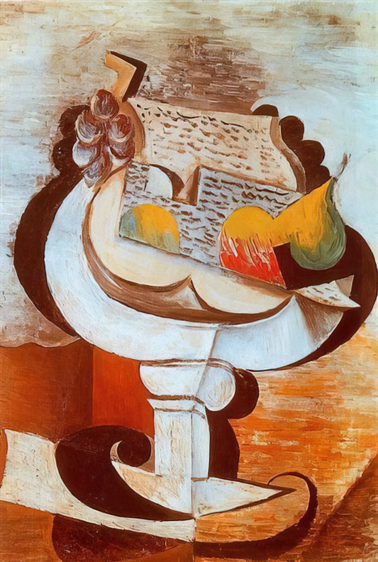 Picasso Jacqueline Lithograph: A Master's Intimate Portrait in Print - Fruit dish by Pablo Picasso