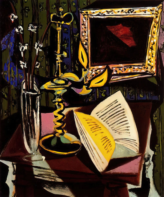 Picasso Lithograph Signed for Sale: A Collector's Guide to Authenticity and Value - Still life with candlestick - 1937 by Pablo Picasso