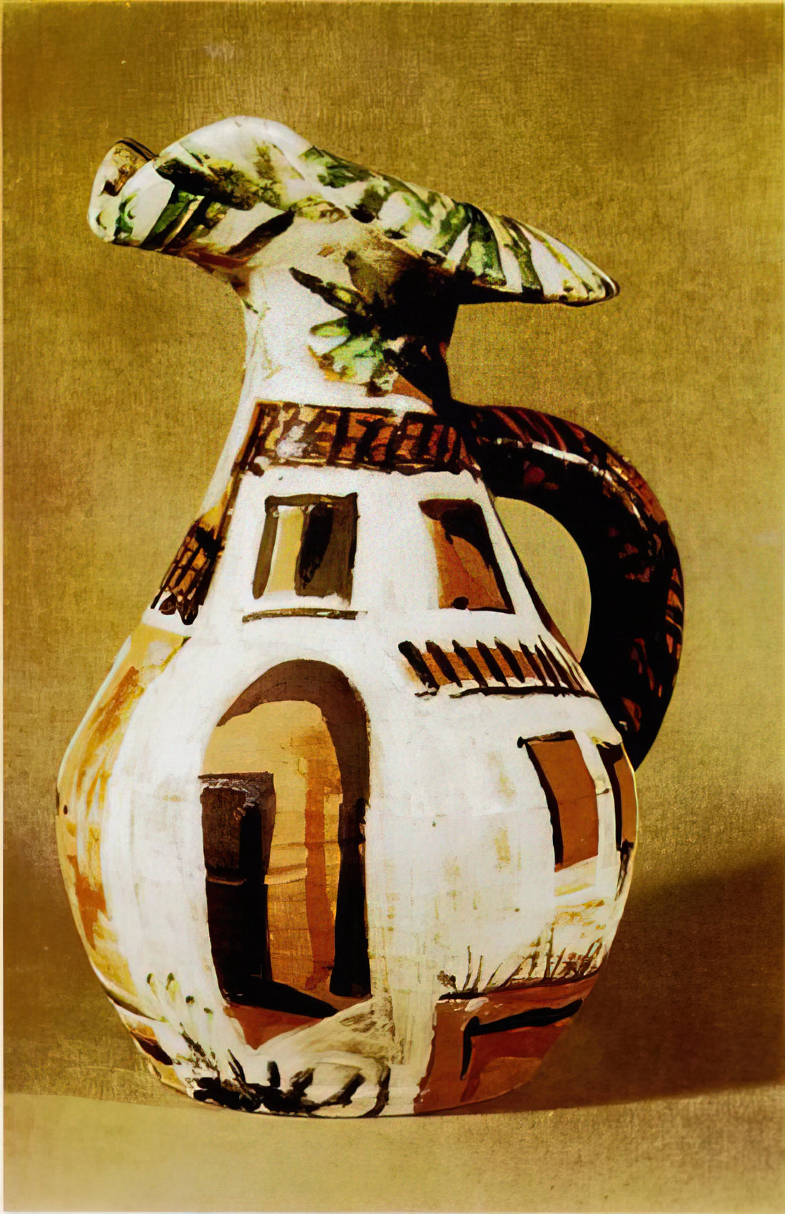 Picasso the Rooster: The Artist's Avian Obsession and Symbolic Poultry - Jug with handle by Pablo Picasso
