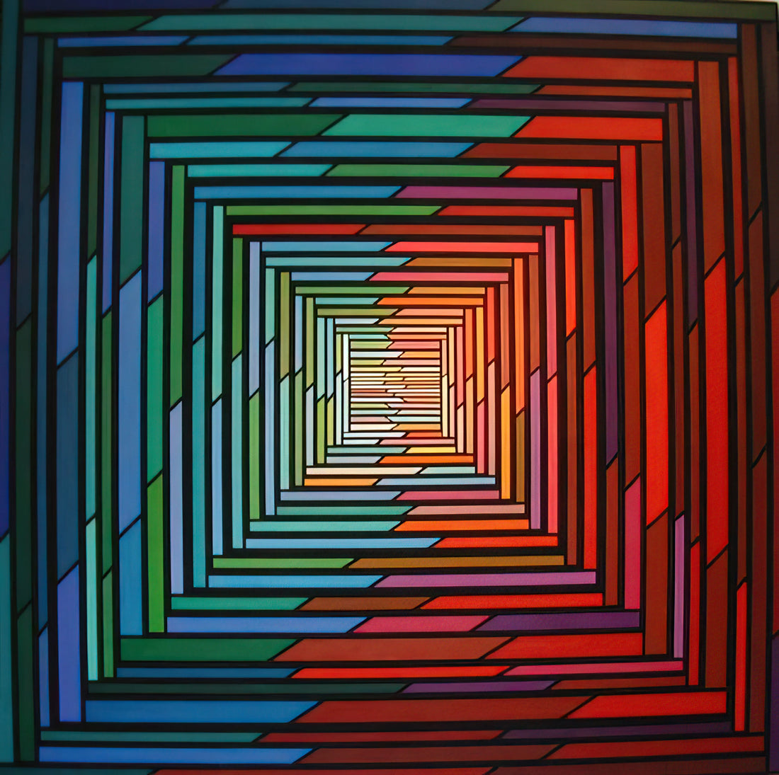 Piero Dorazio Canvas: The Vibrant Legacy of Italian Abstract Expressionism - No – Stop - 1996 by Piero Dorazio