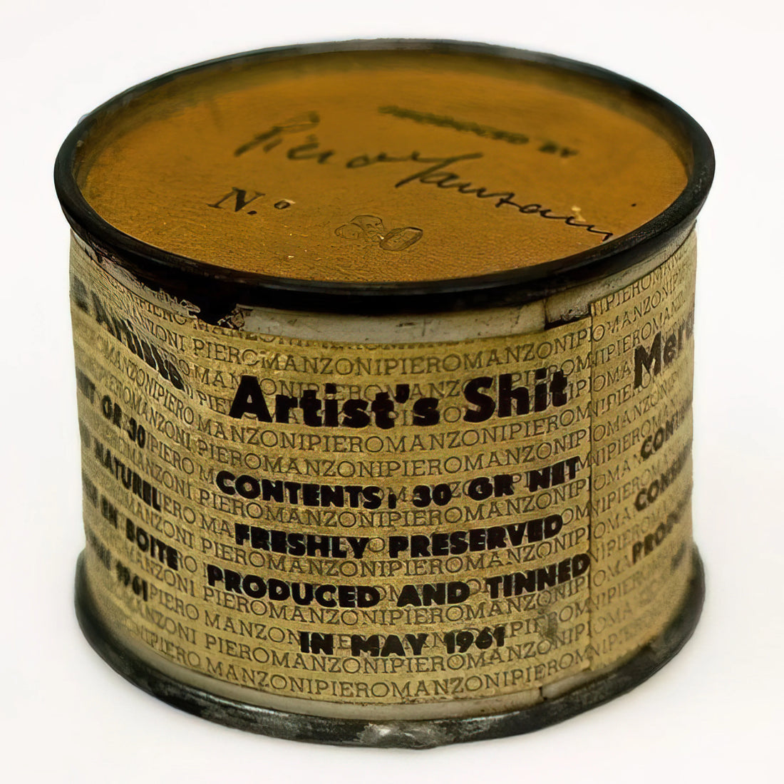 Piero Manzoni Prints: A Guide to the Conceptual Artist's Provocative Legacy - Artist's Shit by Piero Manzoni