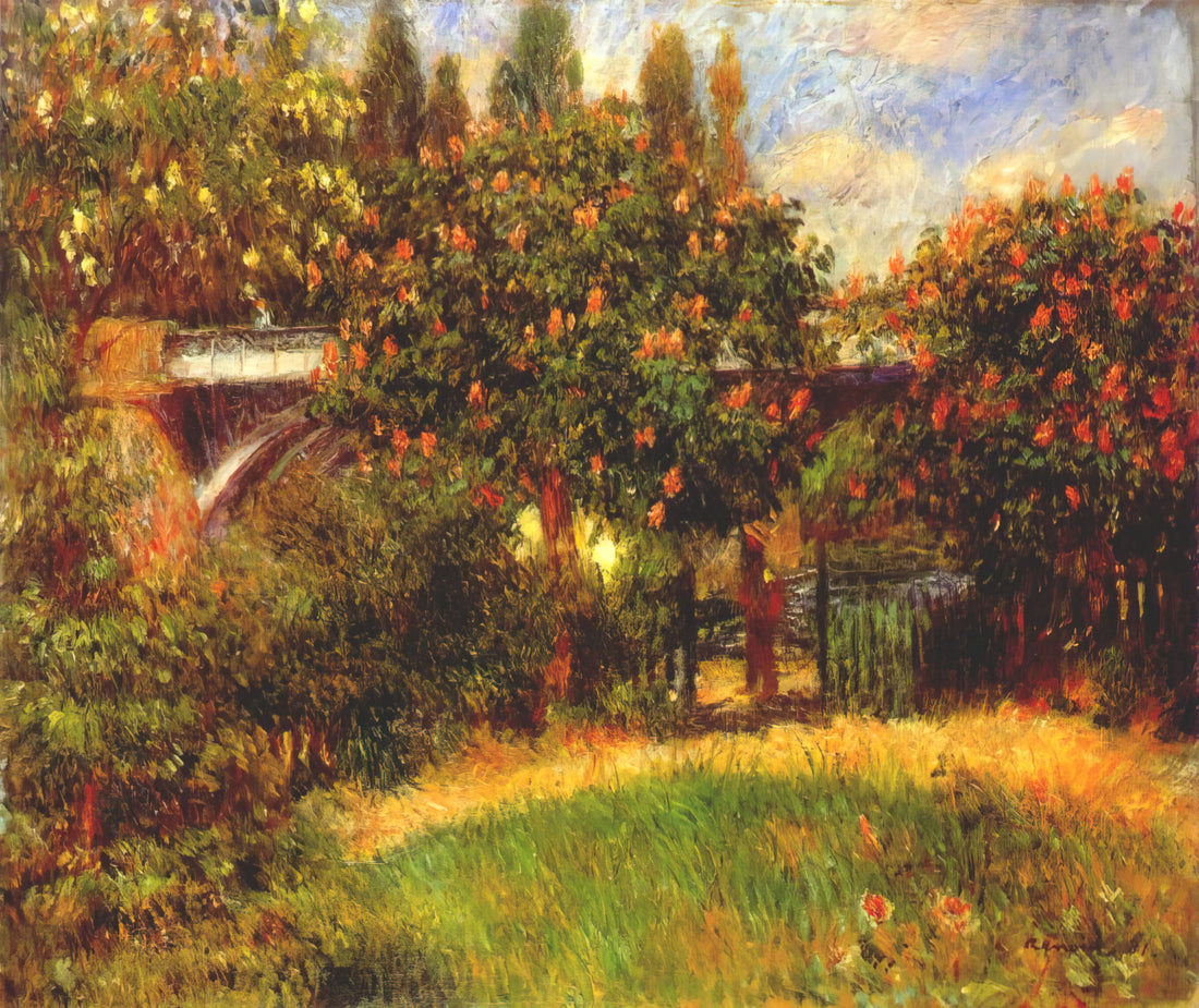 Pierre-Auguste Renoir Print: A Collector's Guide to Impressionist Masterpieces - Railway Bridge at Chatou by Pierre-Auguste Renoir