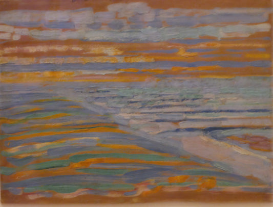 Piet Cornelies Mondrian: The Evolution of an Abstract Visionary - View from the Dunes with Beach and Piers by Piet Mondrian