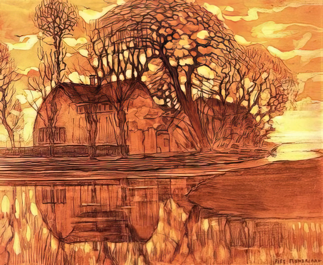 Piet Mondrian Still Life: The Hidden Roots of an Abstract Pioneer - Farm at Duivendrecht by Piet Mondrian