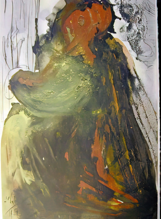 Plaza de Salvador Dalí: The Surrealist's Monumental Legacy in Public Art - PLANCTUS DAVID IN MORTEM SAUL 1967 by Salvador Dali