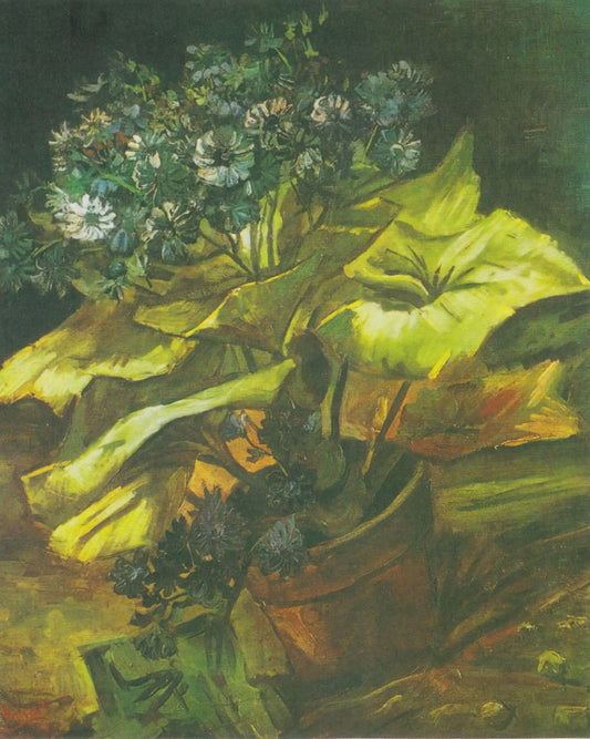 Pointillism and Van Gogh: The Unlikely Intersection of Two Revolutionary Art Movements - Flower Pot with Asters by Vincent van Gogh