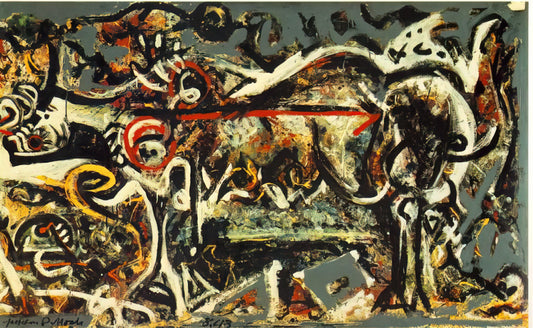 Pollock 1946: The Revolutionary Year That Redefined Abstract Expressionism - THE SHE WOLF by Jackson Pollock