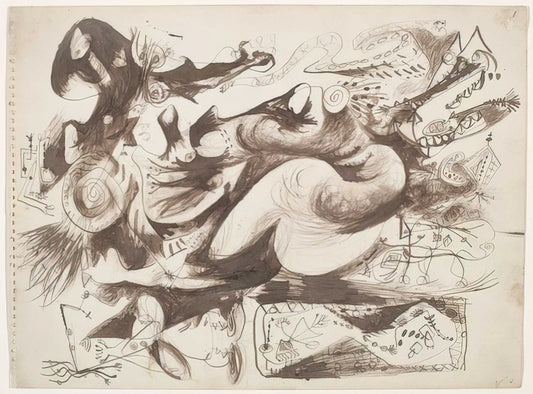 Pollock Guggenheim: The Revolutionary 1951 Exhibition That Changed Modern Art Forever - UNTITLED O CONNOR THAW 770 by Jackson Pollock