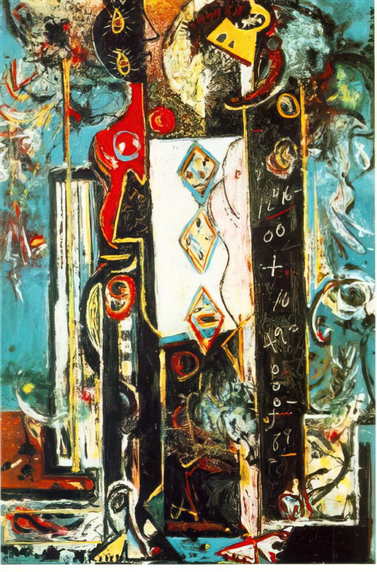Pollock at Work: Unveiling the Choreography of Abstract Expression - MALE AND FEMALE by Jackson Pollock