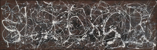 Pollock in Action: The Revolutionary Drip Painting Technique That Changed Modern Art - NUMBER 13A ARABESQUE 1948 by Jackson Pollock