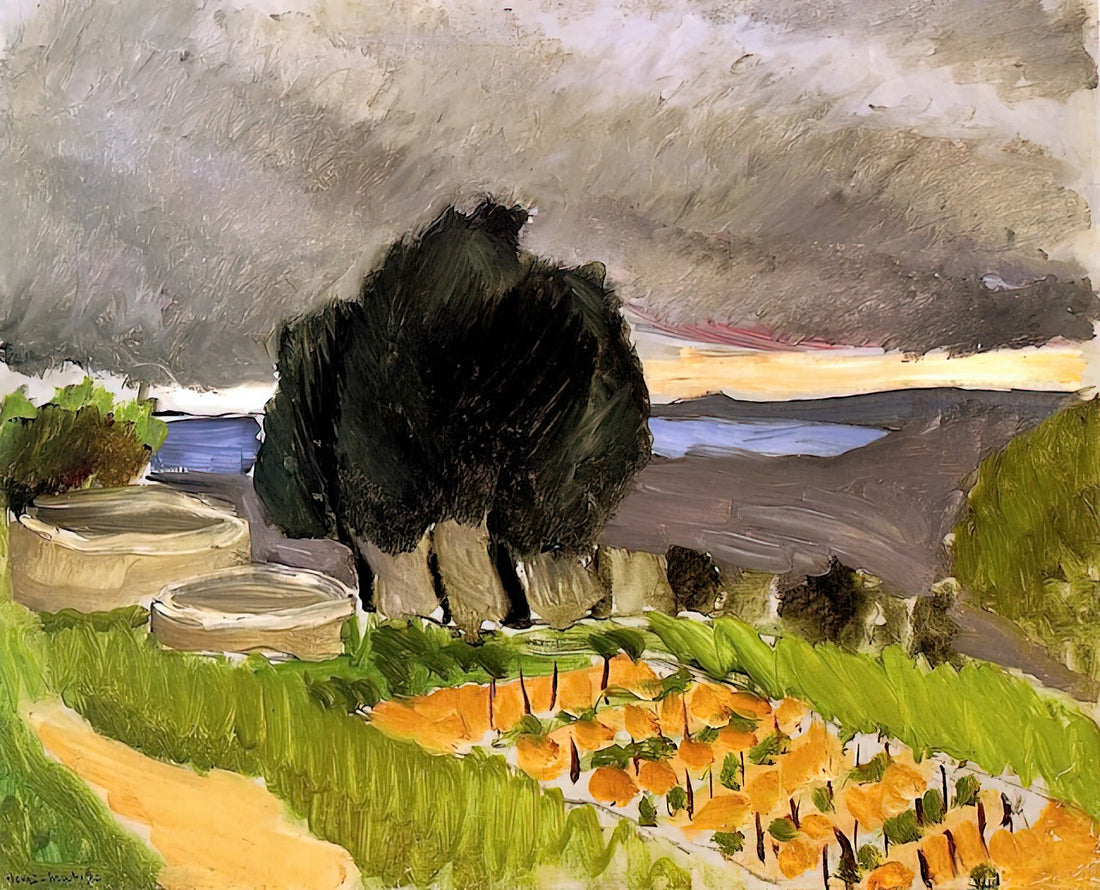 Pompidou Matisse: Exploring the Master's Legacy at Paris's Iconic Museum - LANDSCAPE OF THE MIDI BEFORE THE STORM 1921 by Henri Matisse