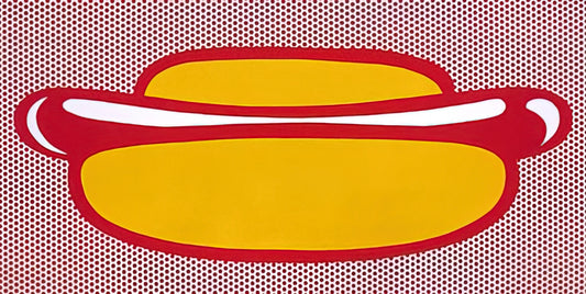 Pop by Roy Lichtenstein: Decoding the Iconic Masterpiece of Pop Art - HOT DOG 1964 by Roy Lichtenstein