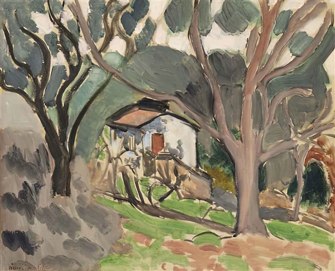 Portrait of Henri Matisse by André Derain: A Fauvist Dialogue in Color and Form - LA MAISONNETTE 1919 by Henri Matisse
