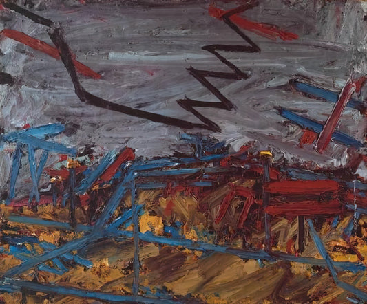 Primrose Hill Frank Auerbach: A Masterpiece of Post-War British Painting - PRIMROSE HILL 1968 by Frank Auerbach