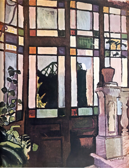 Raoul Dufy Reproductions: Capturing the Joyful Modernism of a French Master - WINDOW WITH COLOURED GLASSES 1906 by Raoul Dufy