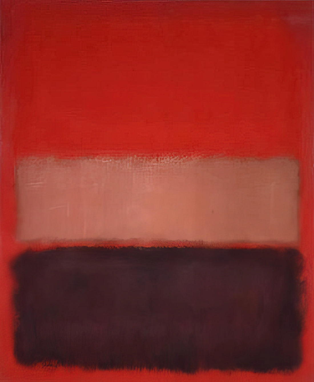 Red by John Logan: Exploring the Artistic Soul of Mark Rothko Through Drama - No. 46 Black, Ochre, Red Over Red - 1957 by Mark Rothko