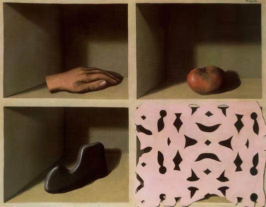 Rene Magritte The Lovers Print: Decoding Surrealism's Most Enigmatic Masterpiece - ONE NIGHT MUSEUM 1927 by Rene Magritte