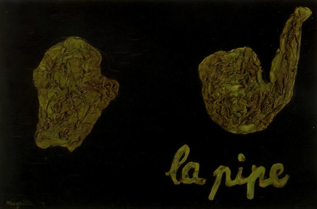 René Magritte at Sotheby's: A Surrealist's Market Journey and Collector Insights - THE PIPE 1927 by Rene Magritte