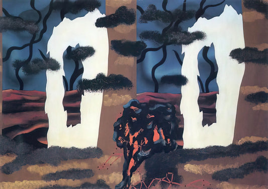René Magritte's Night and Day Painting: A Surrealist Masterpiece of Duality and Mystery - A TASTE OF THE INVISIBLE 1927 by Rene Magritte