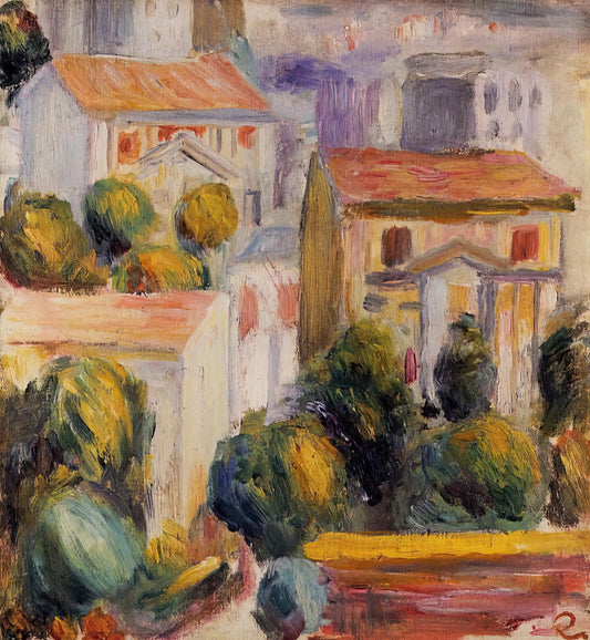 Renoir Paintings in the Louvre: A Curator's Guide to Impressionist Masterpieces - House at Cagnes by Pierre-Auguste Renoir