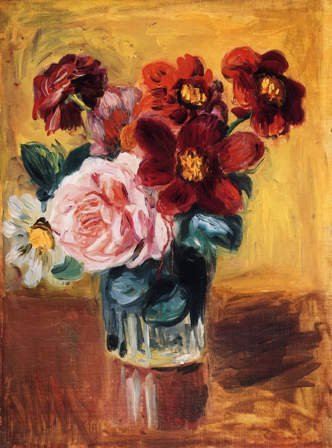 Renoir Portrait Paintings: Capturing the Essence of Impressionist Humanity - Flowers in a Vase by Pierre-Auguste Renoir