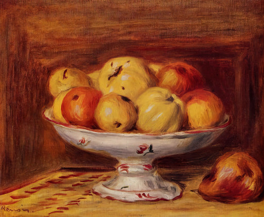 Renoir Prints: Capturing the Essence of Impressionist Joy in Museum-Quality Reproductions - Still Life with Apples and Pears by Pierre-Auguste Renoir
