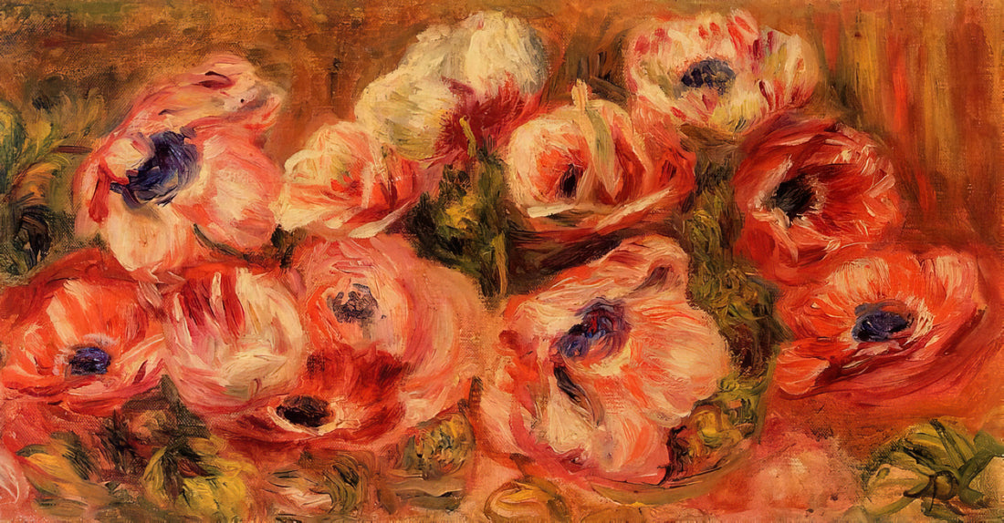 Renoir Prints: Capturing the Essence of Impressionist Joy in Your Collection - Anemones by Pierre-Auguste Renoir