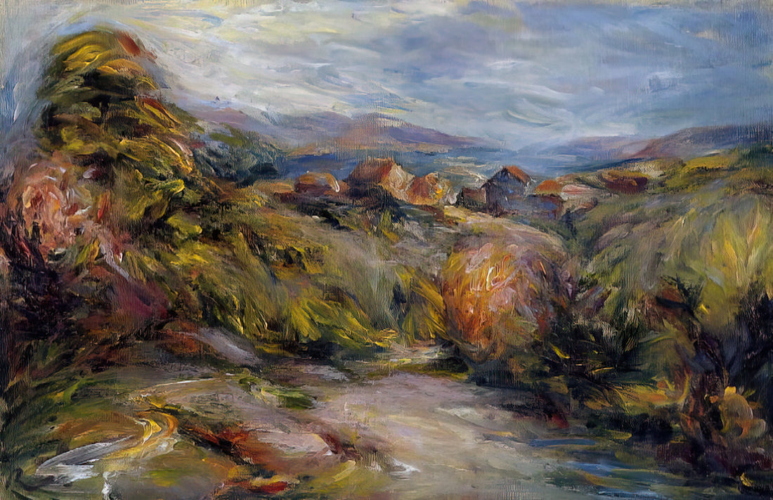 Renoir and the Charpentier Family: A Portrait of Parisian Society and Artistic Patronage - The Hills of Cagnes by Pierre-Auguste Renoir