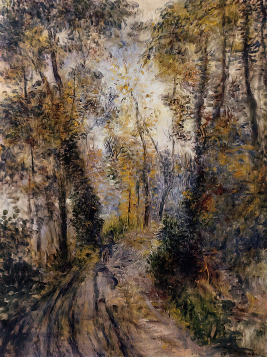 Renoir's Moulin de la Galette 1876: A Masterpiece of Impressionist Joy and Light - The Path through the Forest by Pierre-Auguste Renoir