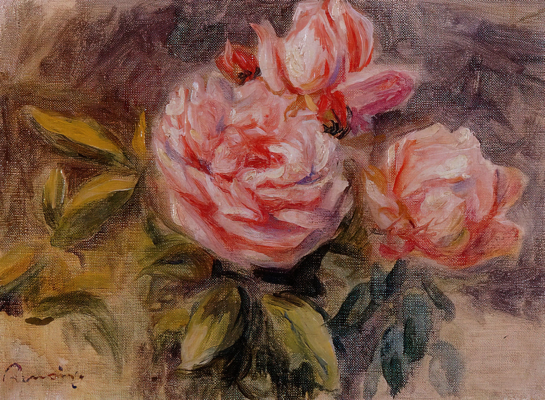 Renoir's Pont Neuf: A Masterpiece of Impressionist Paris - Roses by Pierre-Auguste Renoir