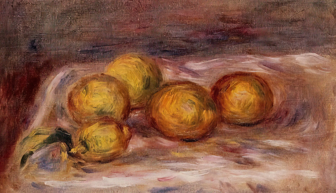 Renoir's Umbrella: A Masterpiece of Impressionist Light and Life - Lemons by Pierre-Auguste Renoir