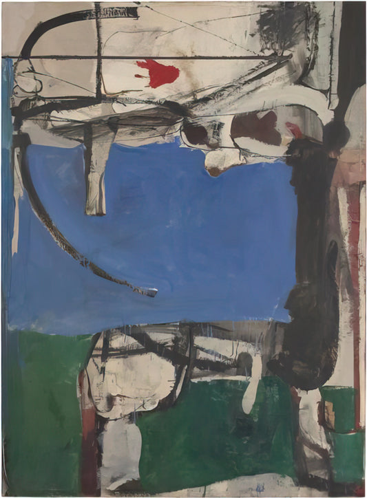Richard Diebenkorn Paintings: A Journey Through Abstraction and Figuration - Urbana #2 The Archer by Richard Diebenkorn