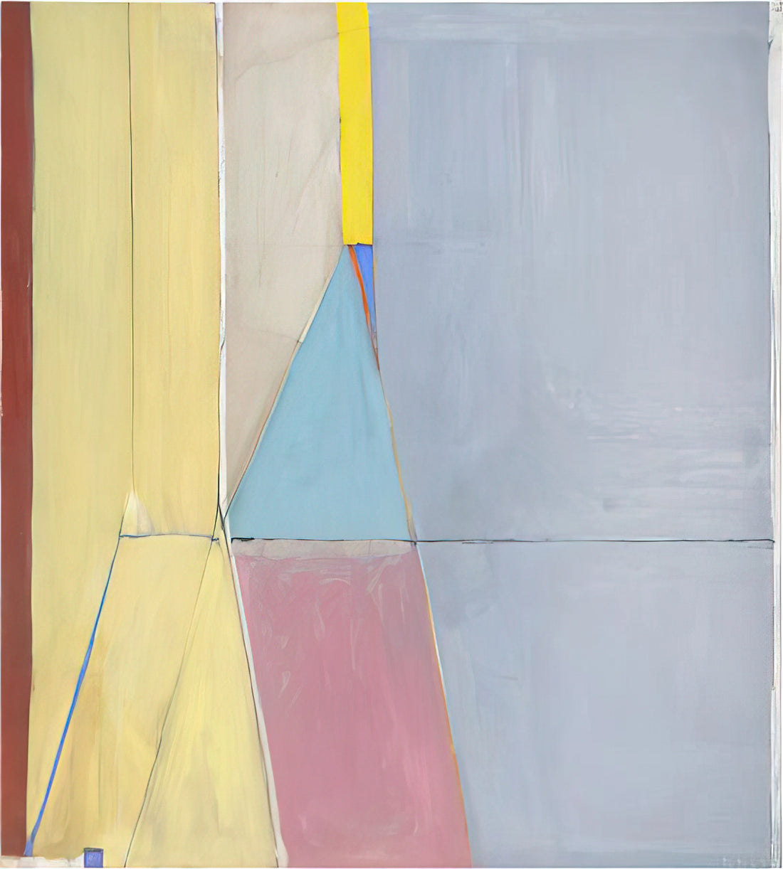 Richard Diebenkorn's Ocean Park Series: A Masterpiece of Abstract Expressionism - Ocean Park #21 by Richard Diebenkorn