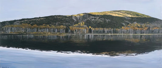 Richard Estes: The Iconic Photorealist Who Redefined Urban Painting - BEAVER DAM POND ACADIA NATIONAL PARK 2009 by Richard Estes