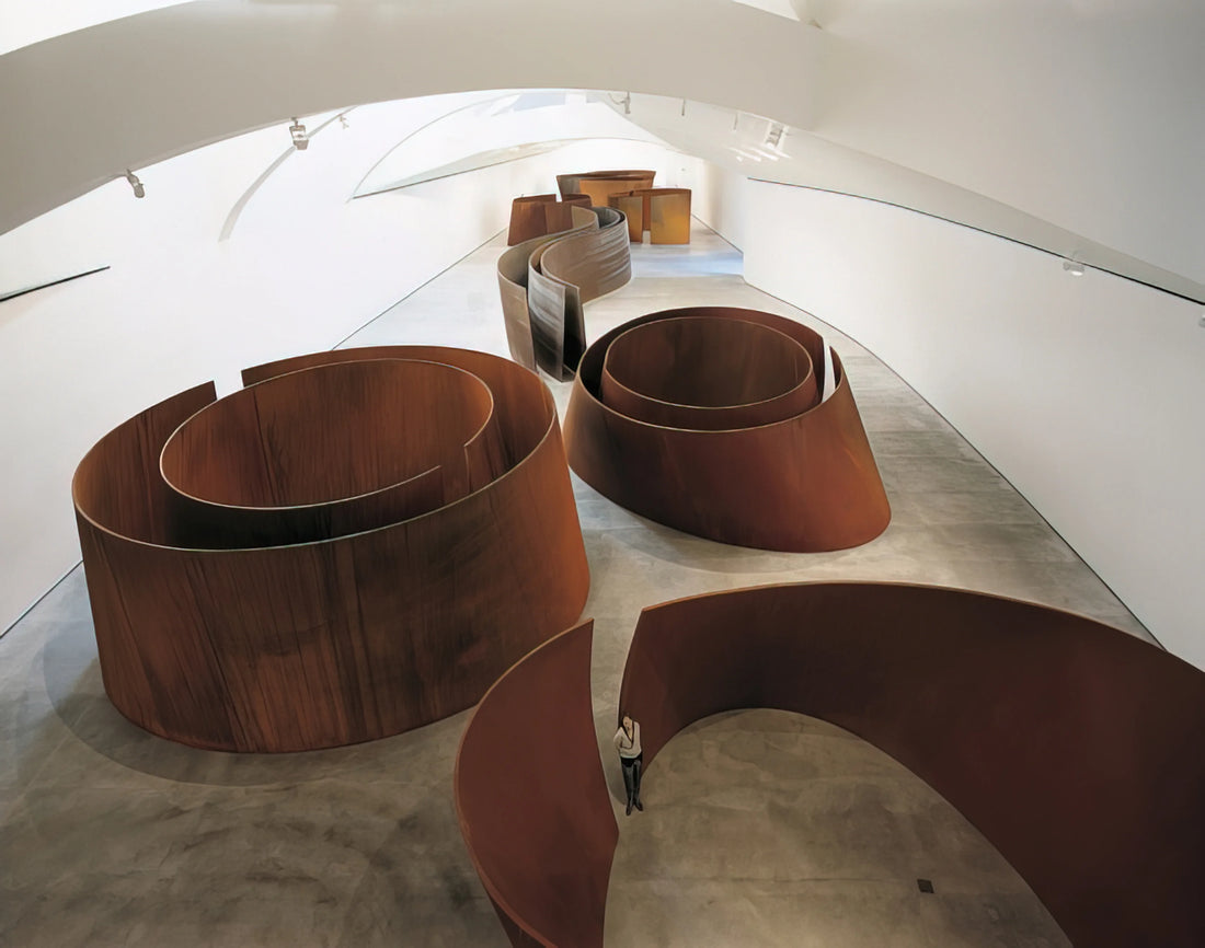 Richard Serra Promenade: A Monumental Walk Through Sculptural Space - TORQUED ELLIPSES by Richard Serra