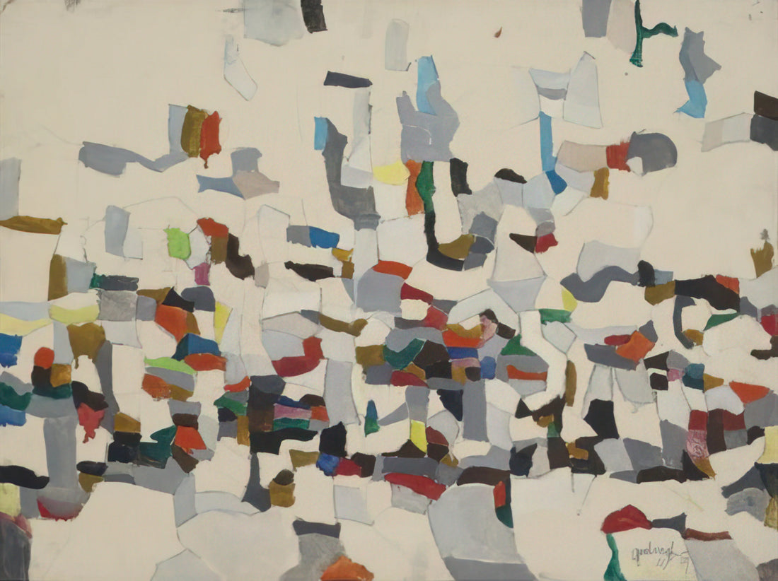 Robert Arthur Goodnough: The Abstract Expressionist Who Bridged Action Painting and Color Field - Untitled Composition - 1957 by Robert Goodnough