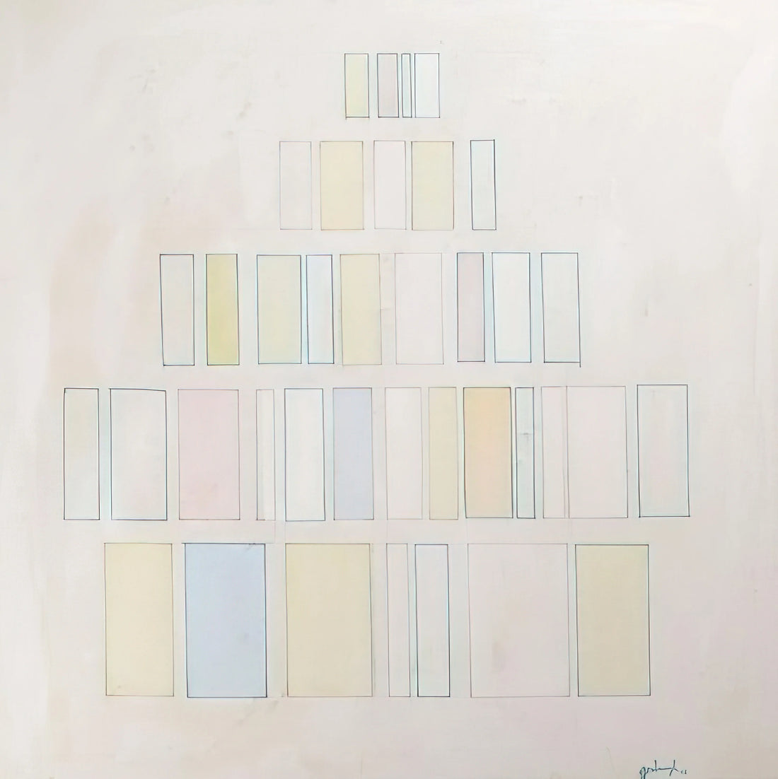 Robert Goodnough: The Abstract Expressionist Pioneer You Need to Know - Red and Green with Pale Colors - 1966 by Robert Goodnough