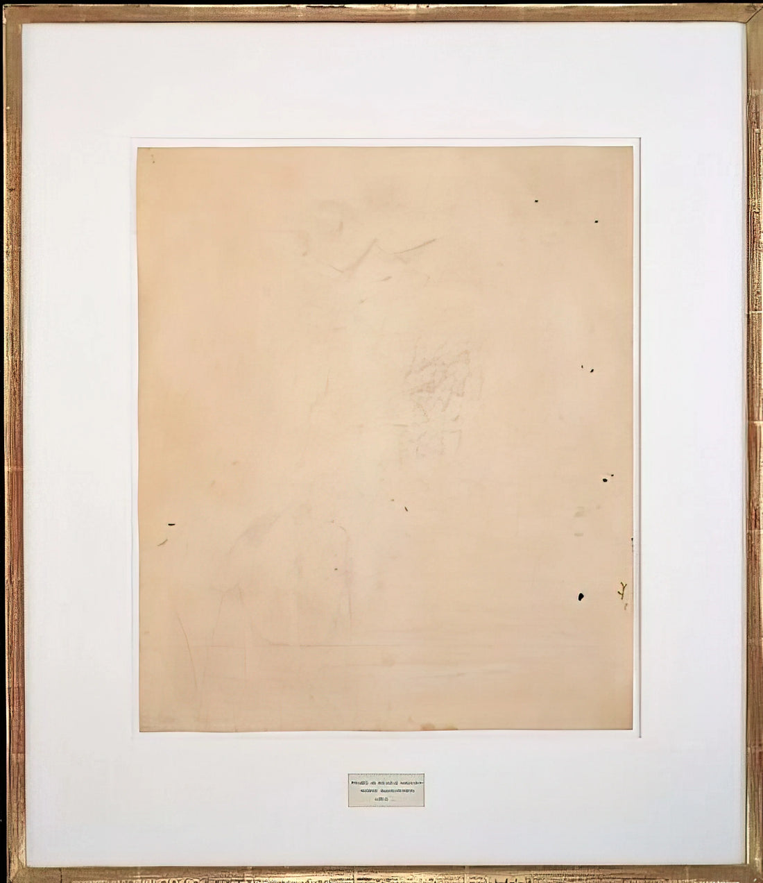 Robert Rauschenberg and Cy Twombly: The Revolutionary Friendship That Redefined American Art - ERASED DE KOONING 1953 by Robert Rauschenberg