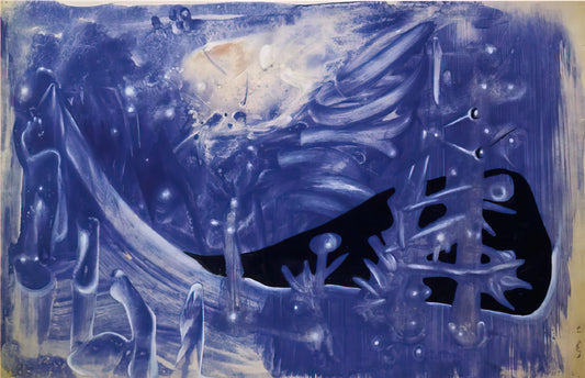 Roberto Matta Framed Art Print: A Guide to the Surrealist Master's Vision - BLUE COMPOSITION 1937 by Roberto Matta