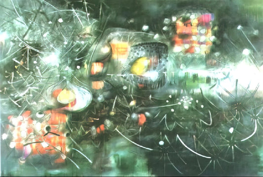 Roberto Sebastián Matta Echaurren: The Visionary Surrealist Who Redefined Cosmic Consciousness - TO GIVE PAINLESS LIGHT 1955 by Roberto Matta