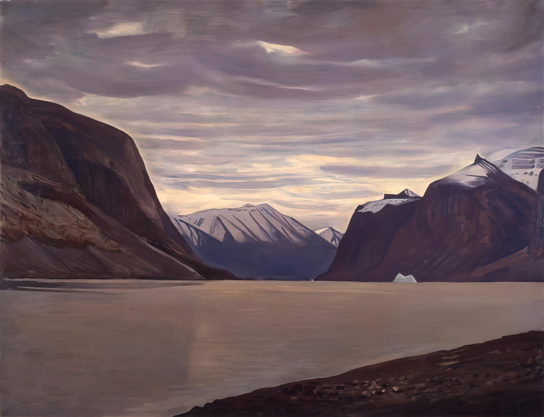 Rockwell Kent Lithographs: A Collector's Guide to the Artist's Graphic Mastery - North Greenland Fiord, Gray Day by Rockwell Kent