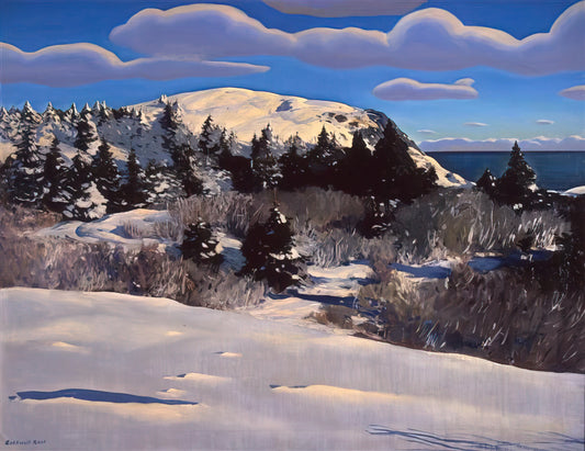 Rockwell Kent The Trapper Print: A Masterpiece of American Wilderness Art - Maine Headland, Winter by Rockwell Kent