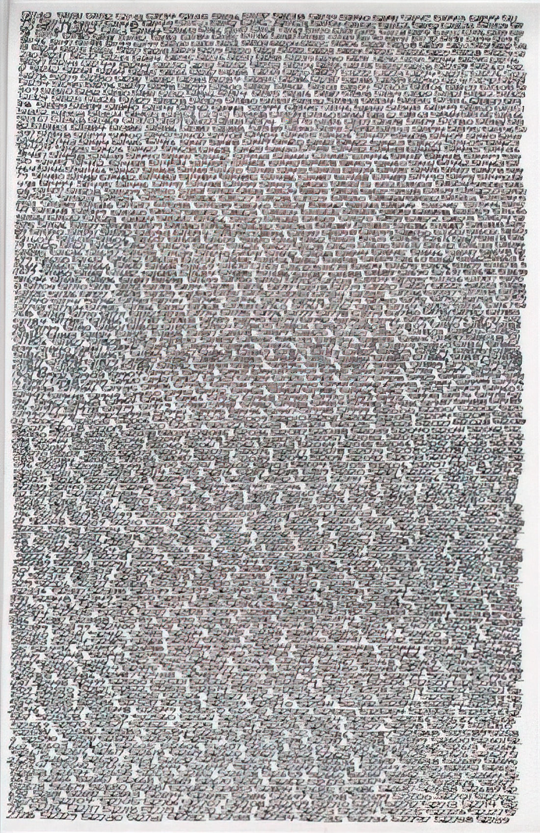Roman Opalka Acrylic Print: The Conceptual Artist's Timeless Legacy in Modern Art - 19651 - ∞, Detail 511130-512739 - Conceptual Art by Roman Opalka