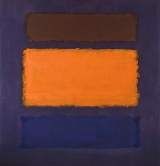 Rothko Blue Yellow: The Emotional Power of Color in Abstract Expressionism - Brown, Orange, Blue on Maroon - c.1963  United States by Mark Rothko