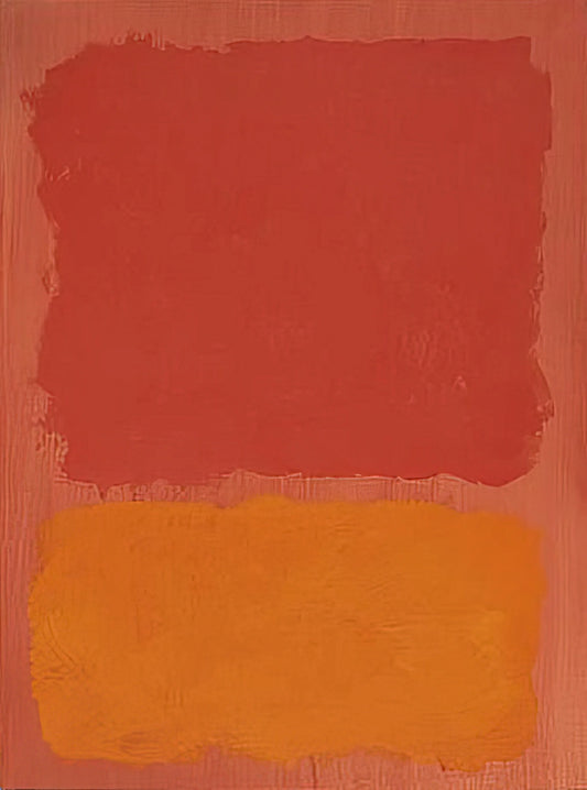 Rothko Guggenheim Poster: A Collector's Guide to the Iconic Exhibition Print - Untitled Red and Orange on Salmon - 1969 by Mark Rothko