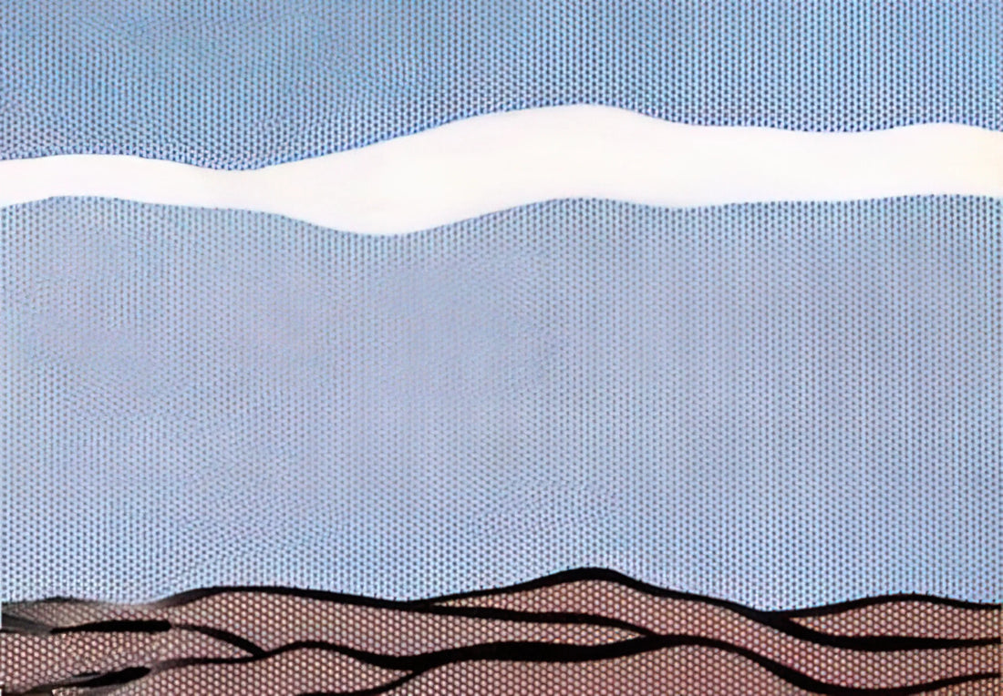 Roy Lichtenstein Art: A Definitive Guide to the Pop Art Pioneer's Iconic Style and Legacy - LANDSCAPE 1964 by Roy Lichtenstein